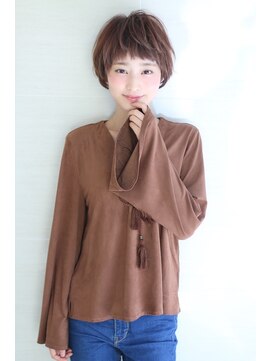 オーロ 宝塚店(ORO) オリーブカラーハイライトカラー小顔くすみカラーくびれショート