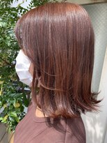 シエルバイアフロート(ciel by afloat)&nbsp;〈藤間〉ブリーチなし韓国風ツヤ感オレンジカラー