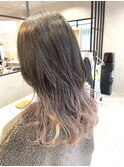 ハイトーングレージュグラデーション