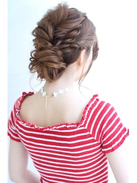 オーロ 西宮店(ORO) オシャレ編み込みヘアセット