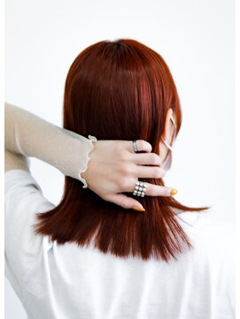 ノード(NODO) レッドカラーの切りっぱなしロブ