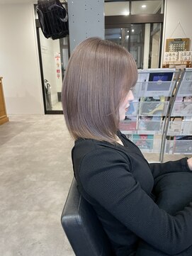 ナンバー(number+) 透明感抜群♪ダブルカラーブリーチハイトーンパープル