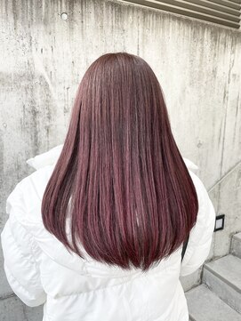 フルール たまプラーザ(Fleur) ピンクバイオレット×ツヤ髪×ボルドーカラー