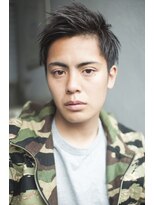『力石サトシ』波巻き束感ショートツーブロックマッシュ