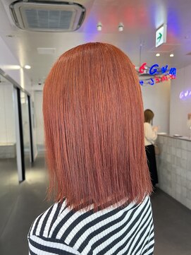 ゲーム 原宿店(GAME) ダブルカラーケアブリーチハイトーンベージュレイヤーボブ