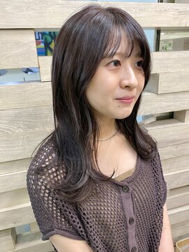 テテ(TETE) 大人可愛いワンカールセミロングヘア