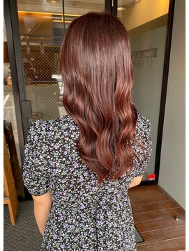 ヘア プロデュース キュオン(hair produce CUEON.) 艶ロング×ボルドーカラー