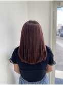 ピンク系カラー/ピンクヘアー/秋色/透明感カラー