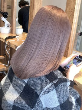 リード バイ ラグーン(LEAD by LAGOON) ミルクティーベージュダブルカラーハイライトバレイヤージュ