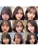 顔まわり前髪カット 似合わせ小顔顔周りサイドバングおくれ毛#