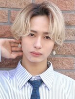 アーリー(Ali'i)&nbsp;ニュアンスパーマセンターパートウルフメンズパーマ