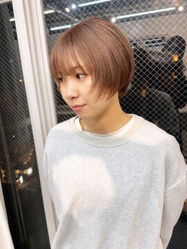 ラニヘアサロン(lani hair salon) ベージュカラー/ショートカット/顔周りレイヤー/ダブルカラー