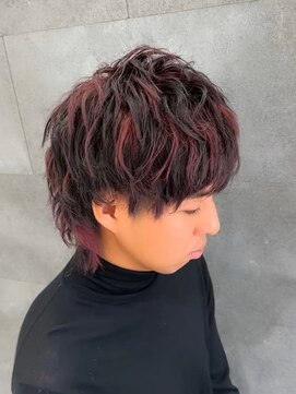 ギーク(Geek) 【Geek春日井】ハイライト×チェリーブラウン《担当　篠原》