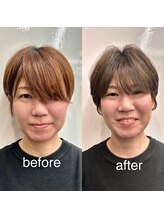 似合わせ小顔カットを実感！Before → After♪あなただけの似合うを作ります！