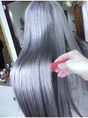 【ツヤ感バツグン】シルバー×インナーブラック×髪質改善TR