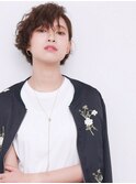 ■無造作カールのアシンメトリースタイルM.SLASH自由が丘25-11