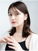 薄めバングが可愛いミディアムボブ★