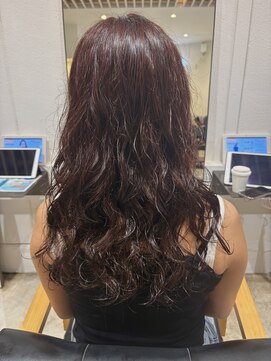 ナンバースリー 溝の口店(Number Three) チェリーレッド×パーマ【N°3溝の口】