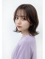 エールバイボヌール(Ere by Bonheur)&nbsp;【西梅田堂島】ナチュラル外ハネボブ+前髪あり20代30代40代50代