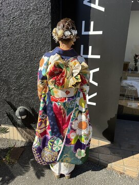 ルネッサンスヘアー ラファエロ(RAFFAELLO) 振袖姿