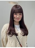 【sakura】wine red×layercut