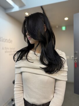ブロンド(Blonde) ダークグレー　韓国レイヤー