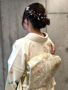 着物ヘア 着付け 結婚式 七五三 和装ヘア 訪問着 アップ