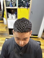 バーバーブロス(BAR BER bro's)&nbsp;濡れパンクロップ/浦安／アイロンパーマ/メンズパーマ/フェード