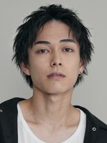 フィフス 神南(fifth) メンズミディアムウルフスパイラルシャドウパーマセンターパート