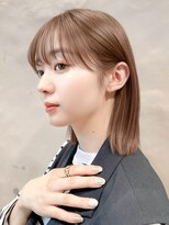 ナミ ギンザ(NAMI ginza)&nbsp;大人ボブ銀座レイヤーカット有楽町ミディアムボブベージュ
