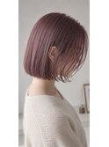 艶感たっぷり♪大人可愛いラベンダーピンクボブ