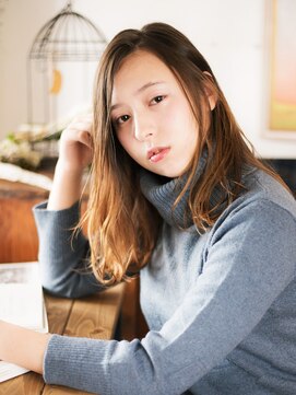 リッカ(RICCA) RICCA】モデルスタイルブラウンアッシュロング