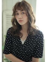 ソワン ドゥ ブレス 今里店(soin de brace)&nbsp;グレージュ×無造作バング