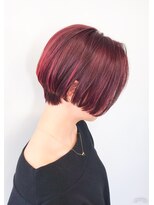 エイト 池袋店(EIGHT ikebukuro)&nbsp;【EIGHT 池袋】前下がりボブ_チェリーレッド_ボルドーカラー