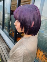 ベチカ(vetica)&nbsp;20代ウルフボブ×ディープバイオレット