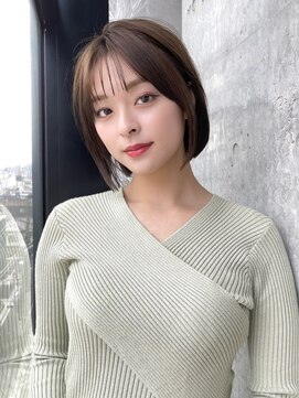 エインアンリー 表参道(AIN.ANLY.) 前髪あり大人小顔ボブ20代30代40代【AIN.表参道】川原大地