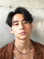 フィフス 渋谷(fifth) センターパートニュアンスパーマツイストスパイラルパーマ