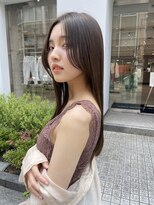 ロンドルーチェ 心斎橋(Lond luce)&nbsp;ダークアッシュ/ミディアムレイヤーカット［髪質改善/縮毛矯正］