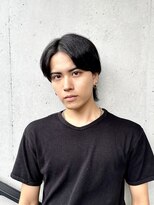 アソビ 表参道(ASOBI)&nbsp;センターパートウルフ　縮毛矯正　表参道