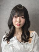レディースミディアムレイヤースタイル髪質改善