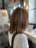 【女性スタイリスト対応】白髪染めor白髪ぼかし+カット+TR ￥15400→￥12320