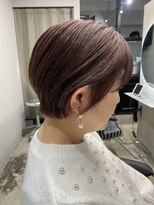 エトラ 渋谷店(etora)&nbsp;ピンクベージュ　ショートボブ