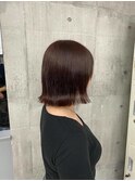 切りっぱなしボブ/エアリーロング/美髪/ピンクブラウン[国分寺]