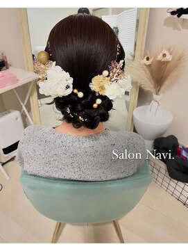 サロンナビ(Salon Navi) 成人式ヘアセット/成人式ヘアメイク/シニヨン/振袖ヘアセット
