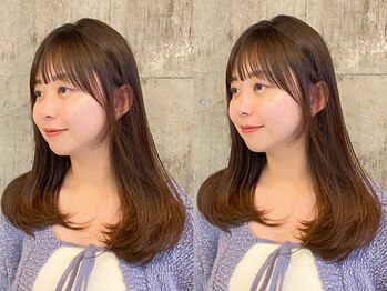 ハーフアンドハーフ(HALF and HALF)の写真/イメチェンにもオススメ＊柔らかく自然にまとまる扱いやすいスタイルに◎［レイヤーカット/下関美容室］