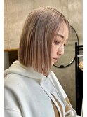 レイヤーカット/ブラウン/韓国ヘアー/ブリーチ/恵比寿
