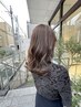 【人気No.1】カット＋透明感カラー＋キューティクルケアTr→￥18,150