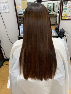シルエットヘアメイク(silhouette hair make) 【お客様施術】お手入れ簡単★艶髪/縮毛矯正で髪質改善