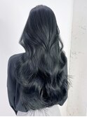 ロングおくれ毛顔周りレイヤーオリーブベージュ_ba539421