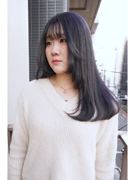 シィーム(cime) ブルーパープル 顔周りレイヤー